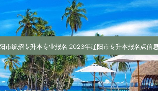 辽阳市统招专升本专业报名 2023年辽阳市专升本报名点信息表-第1张图片-天智网 辽阳市统招专升本专业报名 2023年辽阳市专升本报名点信息表-第1张图片-天智网