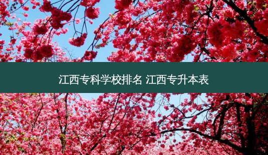 江西专科学校排名 江西专升本表-第1张图片-天智网 江西专科学校排名 江西专升本表-第1张图片-天智网