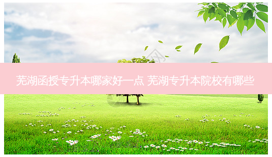 芜湖函授专升本哪家好一点 芜湖专升本院校有哪些-第1张图片-天智网 芜湖函授专升本哪家好一点 芜湖专升本院校有哪些-第1张图片-天智网