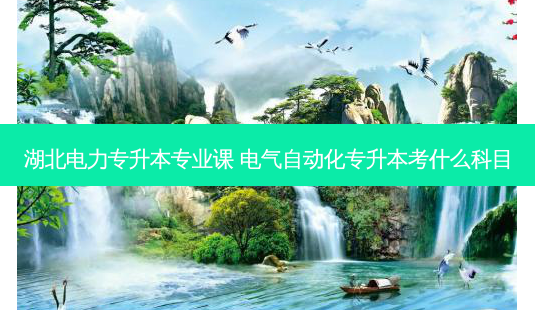 湖北电力专升本专业课 电气自动化专升本考什么科目-第1张图片-天智网 湖北电力专升本专业课 电气自动化专升本考什么科目-第1张图片-天智网