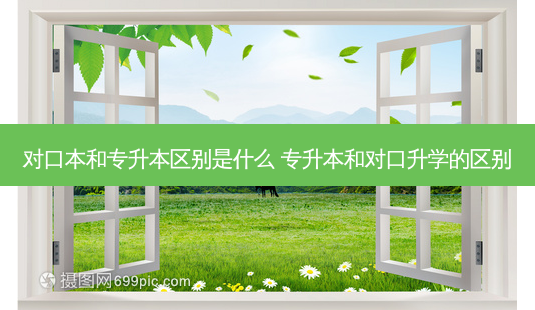 对口本和专升本区别是什么 专升本和对口升学的区别-第1张图片-天智网 对口本和专升本区别是什么 专升本和对口升学的区别-第1张图片-天智网