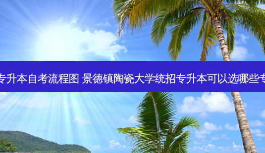 景德镇专升本自考流程图 景德镇陶瓷大学统招专升本可以选哪些专业报考-第1张图片-天智网 景德镇专升本自考流程图 景德镇陶瓷大学统招专升本可以选哪些专业报考-第1张图片-天智网