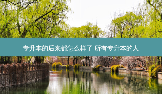 专升本的后来都怎么样了 所有专升本的人-第1张图片-天智网 专升本的后来都怎么样了 所有专升本的人-第1张图片-天智网
