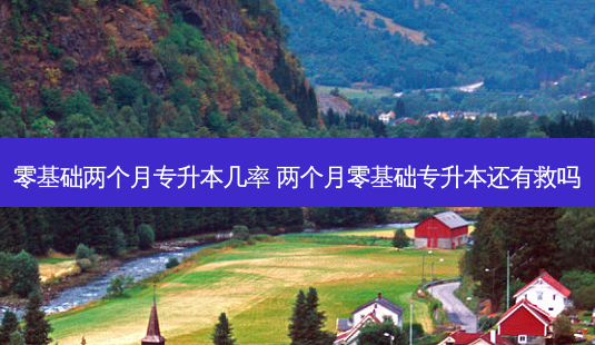 零基础两个月专升本几率 两个月零基础专升本还有救吗-第1张图片-天智网 零基础两个月专升本几率 两个月零基础专升本还有救吗-第1张图片-天智网