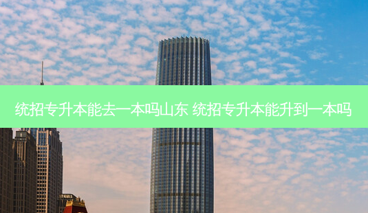统招专升本能去一本吗山东 统招专升本能升到一本吗-第1张图片-天智网 统招专升本能去一本吗山东 统招专升本能升到一本吗-第1张图片-天智网