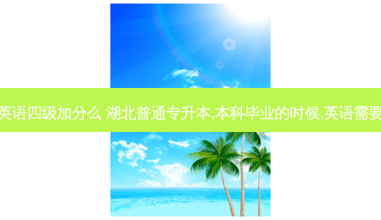湖北专升本英语四级加分么 湖北普通专升本,本科毕业的时候,英语需要过四六级吗-第1张图片-天智网 湖北专升本英语四级加分么 湖北普通专升本,本科毕业的时候,英语需要过四六级吗-第1张图片-天智网