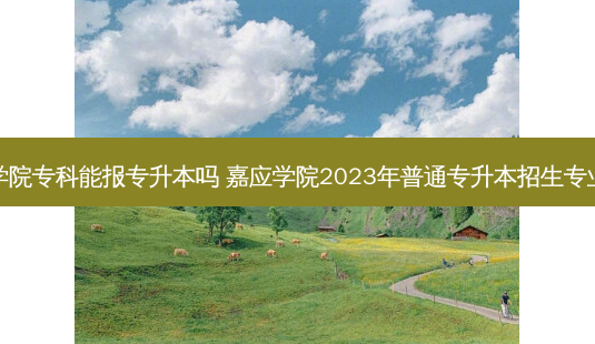 嘉应学院专科能报专升本吗 嘉应学院2023年普通专升本招生专业目录-第1张图片-天智网 嘉应学院专科能报专升本吗 嘉应学院2023年普通专升本招生专业目录-第1张图片-天智网
