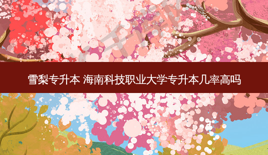 雪梨专升本 海南科技职业大学专升本几率高吗-第1张图片-天智网 雪梨专升本 海南科技职业大学专升本几率高吗-第1张图片-天智网