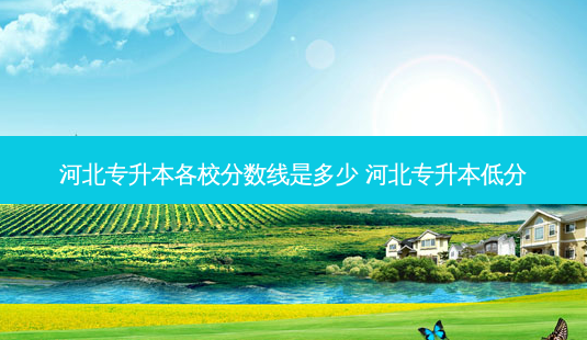 河北专升本各校分数线是多少 河北专升本低分-第1张图片-天智网 河北专升本各校分数线是多少 河北专升本低分-第1张图片-天智网