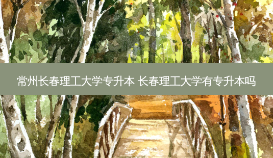 常州长春理工大学专升本 长春理工大学有专升本吗-第1张图片-天智网 常州长春理工大学专升本 长春理工大学有专升本吗-第1张图片-天智网
