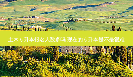 土木专升本报名人数多吗 现在的专升本是不是很难-第1张图片-天智网 土木专升本报名人数多吗 现在的专升本是不是很难-第1张图片-天智网