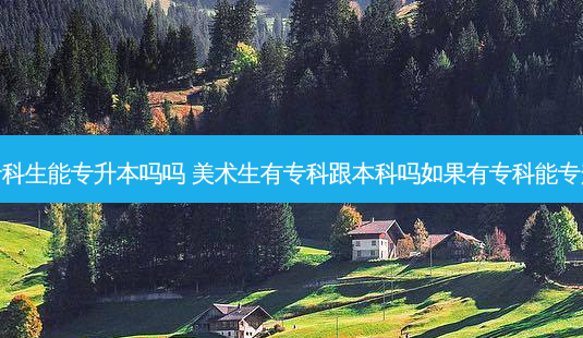 美术专科生能专升本吗吗 美术生有专科跟本科吗如果有专科能专升本吗-第1张图片-天智网 美术专科生能专升本吗吗 美术生有专科跟本科吗如果有专科能专升本吗-第1张图片-天智网