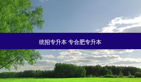统招专升本 专合肥专升本-第1张图片-天智网 统招专升本 专合肥专升本-第1张图片-天智网