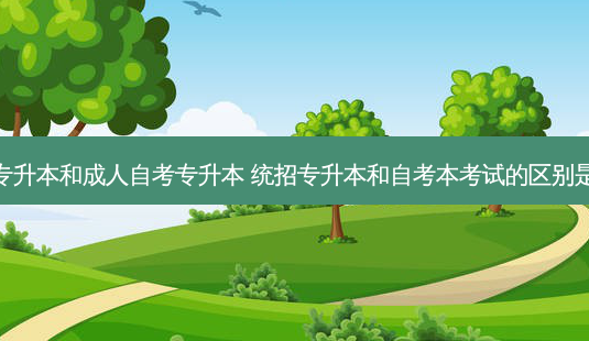 统招专升本和成人自考专升本 统招专升本和自考本考试的区别是什么-第1张图片-天智网 统招专升本和成人自考专升本 统招专升本和自考本考试的区别是什么-第1张图片-天智网