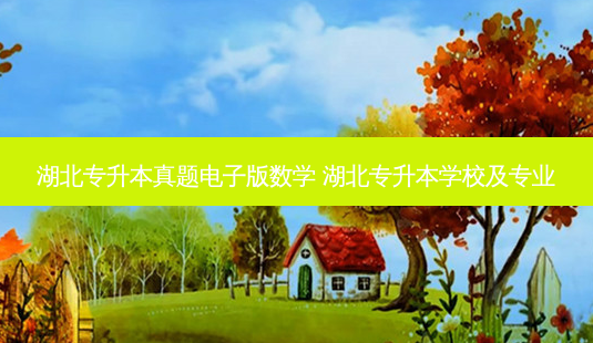 湖北专升本真题电子版数学 湖北专升本学校及专业-第1张图片-天智网 湖北专升本真题电子版数学 湖北专升本学校及专业-第1张图片-天智网