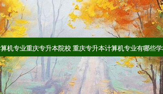 计算机专业重庆专升本院校 重庆专升本计算机专业有哪些学校-第1张图片-天智网 计算机专业重庆专升本院校 重庆专升本计算机专业有哪些学校-第1张图片-天智网