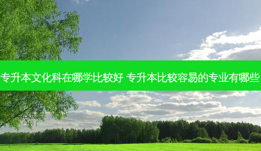 专升本文化科在哪学比较好 专升本比较容易的专业有哪些-第1张图片-天智网 专升本文化科在哪学比较好 专升本比较容易的专业有哪些-第1张图片-天智网