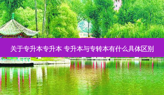 关于专升本专升本 专升本与专转本有什么具体区别-第1张图片-天智网 关于专升本专升本 专升本与专转本有什么具体区别-第1张图片-天智网