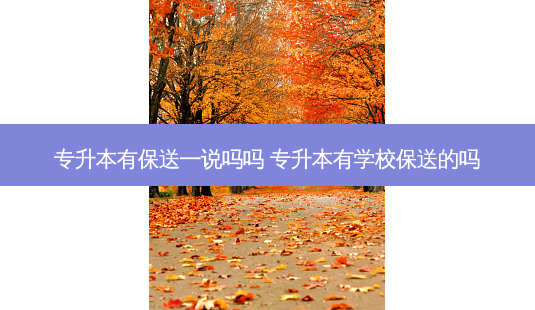 专升本有保送一说吗吗 专升本有学校保送的吗-第1张图片-天智网 专升本有保送一说吗吗 专升本有学校保送的吗-第1张图片-天智网