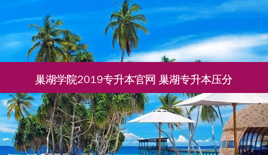 巢湖学院2019专升本官网 巢湖专升本压分-第1张图片-天智网 巢湖学院2019专升本官网 巢湖专升本压分-第1张图片-天智网