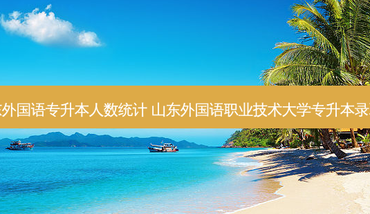 山东外国语专升本人数统计 山东外国语职业技术大学专升本录取线-第1张图片-天智网 山东外国语专升本人数统计 山东外国语职业技术大学专升本录取线-第1张图片-天智网