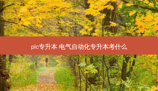 plc专升本 电气自动化专升本考什么-第1张图片-天智网 plc专升本 电气自动化专升本考什么-第1张图片-天智网