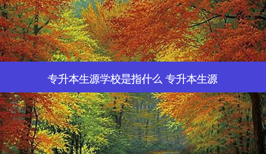 专升本生源学校是指什么 专升本生源-第1张图片-天智网 专升本生源学校是指什么 专升本生源-第1张图片-天智网