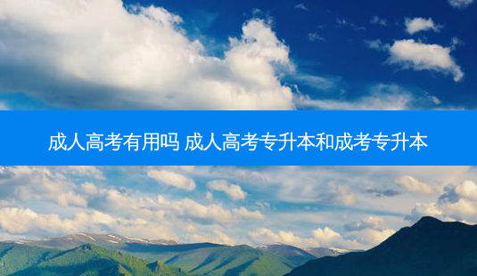 成人高考有用吗 成人高考专升本和成考专升本-第1张图片-天智网 成人高考有用吗 成人高考专升本和成考专升本-第1张图片-天智网