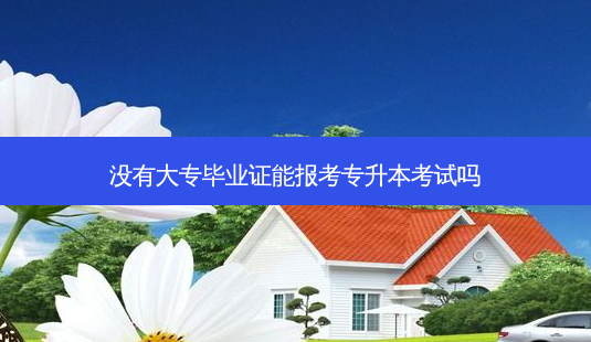 没有大专毕业证能报考专升本考试吗-第1张图片-天智网 没有大专毕业证能报考专升本考试吗-第1张图片-天智网