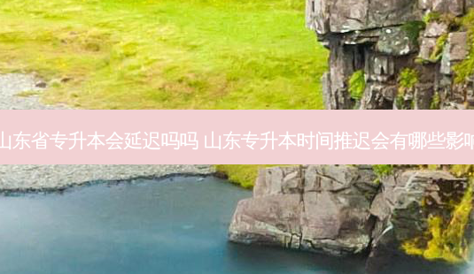 山东省专升本会延迟吗吗 山东专升本时间推迟会有哪些影响-第1张图片-天智网 山东省专升本会延迟吗吗 山东专升本时间推迟会有哪些影响-第1张图片-天智网