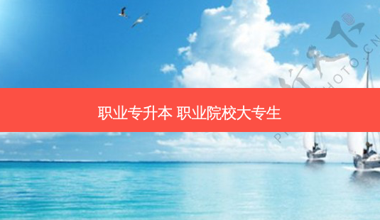 职业专升本 职业院校大专生-第1张图片-天智网 职业专升本 职业院校大专生-第1张图片-天智网