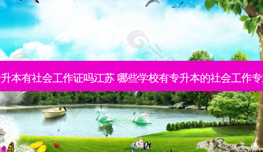 专升本有社会工作证吗江苏 哪些学校有专升本的社会工作专业-第1张图片-天智网 专升本有社会工作证吗江苏 哪些学校有专升本的社会工作专业-第1张图片-天智网