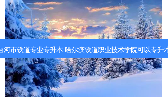 七台河市铁道专业专升本 哈尔滨铁道职业技术学院可以专升本吗-第1张图片-天智网 七台河市铁道专业专升本 哈尔滨铁道职业技术学院可以专升本吗-第1张图片-天智网