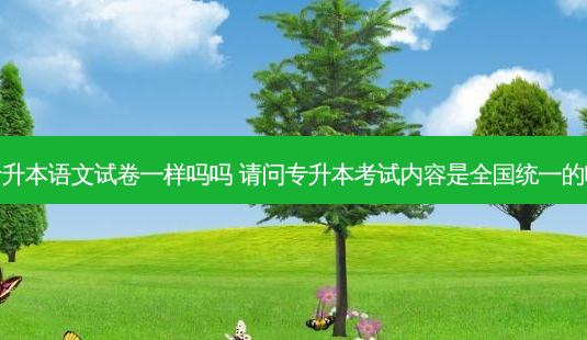 专升本语文试卷一样吗吗 请问专升本考试内容是全国统一的吗-第1张图片-天智网 专升本语文试卷一样吗吗 请问专升本考试内容是全国统一的吗-第1张图片-天智网