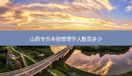 山西专升本招管理学人数是多少-第1张图片-天智网 山西专升本招管理学人数是多少-第1张图片-天智网