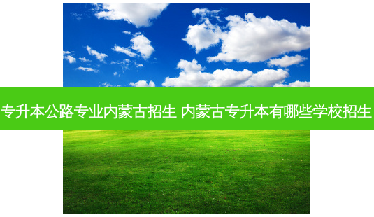 专升本公路专业内蒙古招生 内蒙古专升本有哪些学校招生-第1张图片-天智网 专升本公路专业内蒙古招生 内蒙古专升本有哪些学校招生-第1张图片-天智网
