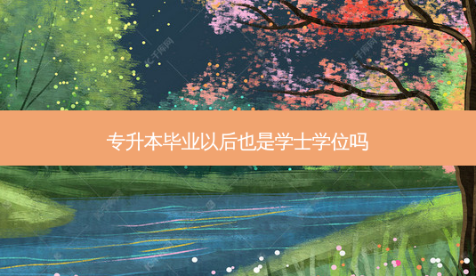 专升本毕业以后也是学士学位吗-第1张图片-天智网 专升本毕业以后也是学士学位吗-第1张图片-天智网
