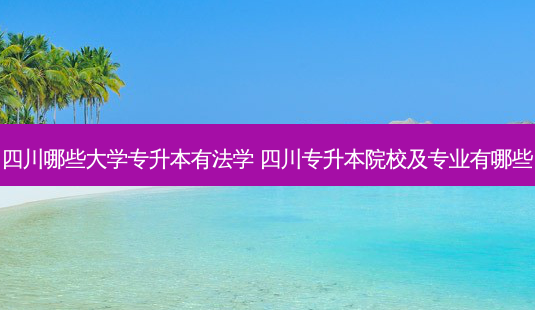 四川哪些大学专升本有法学 四川专升本院校及专业有哪些-第1张图片-天智网 四川哪些大学专升本有法学 四川专升本院校及专业有哪些-第1张图片-天智网