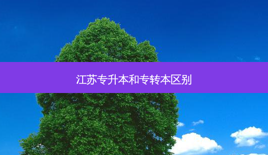 江苏专升本和专转本区别-第1张图片-天智网 江苏专升本和专转本区别-第1张图片-天智网