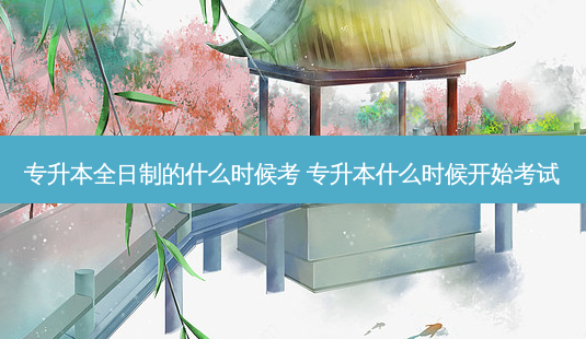 专升本全日制的什么时候考 专升本什么时候开始考试-第1张图片-天智网 专升本全日制的什么时候考 专升本什么时候开始考试-第1张图片-天智网