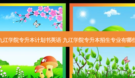 九江学院专升本计划书英语 九江学院专升本招生专业有哪些-第1张图片-天智网