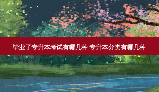 毕业了专升本考试有哪几种 专升本分类有哪几种-第1张图片-天智网 毕业了专升本考试有哪几种 专升本分类有哪几种-第1张图片-天智网