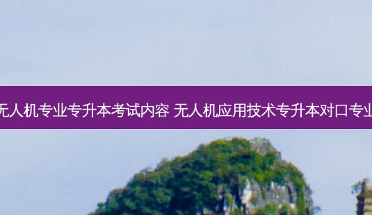 无人机专业专升本考试内容 无人机应用技术专升本对口专业-第1张图片-天智网 无人机专业专升本考试内容 无人机应用技术专升本对口专业-第1张图片-天智网