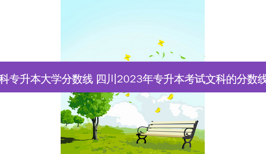 四川文科专升本大学分数线 四川2023年专升本考试文科的分数线多少呀-第1张图片-天智网