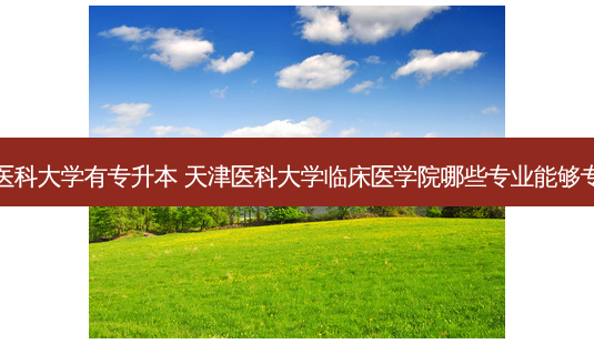 天津医科大学有专升本 天津医科大学临床医学院哪些专业能够专升本-第1张图片-天智网 天津医科大学有专升本 天津医科大学临床医学院哪些专业能够专升本-第1张图片-天智网