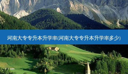 河南大专专升本升学率(河南大专专升本升学率多少)-第1张图片-天智网 河南大专专升本升学率(河南大专专升本升学率多少)-第1张图片-天智网