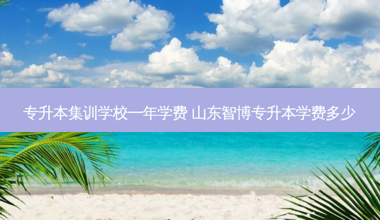 专升本集训学校一年学费 山东智博专升本学费多少-第1张图片-天智网 专升本集训学校一年学费 山东智博专升本学费多少-第1张图片-天智网