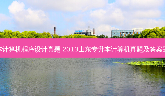专升本计算机程序设计真题 2013山东专升本计算机真题及答案是什么-第1张图片-天智网 专升本计算机程序设计真题 2013山东专升本计算机真题及答案是什么-第1张图片-天智网