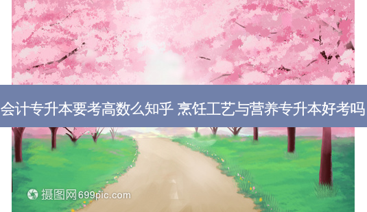 会计专升本要考高数么知乎 烹饪工艺与营养专升本好考吗-第1张图片-天智网 会计专升本要考高数么知乎 烹饪工艺与营养专升本好考吗-第1张图片-天智网