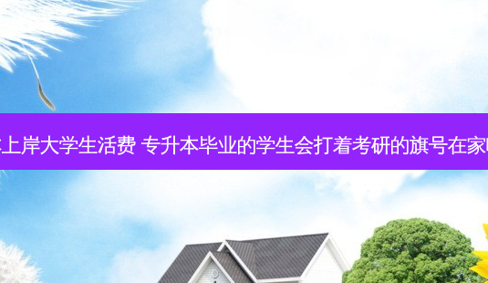 专升本上岸大学生活费 专升本毕业的学生会打着考研的旗号在家啃老吗-第1张图片-天智网 专升本上岸大学生活费 专升本毕业的学生会打着考研的旗号在家啃老吗-第1张图片-天智网
